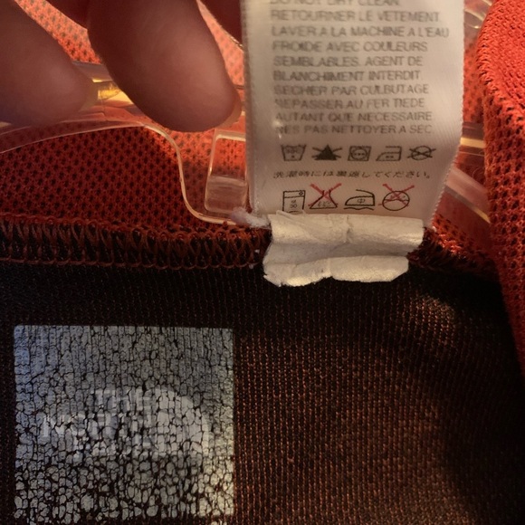 The North Face Men’s  Red Polartec 1/4 Zip Long Sleeve Size XL Logo Performance - Picture 7 of 7